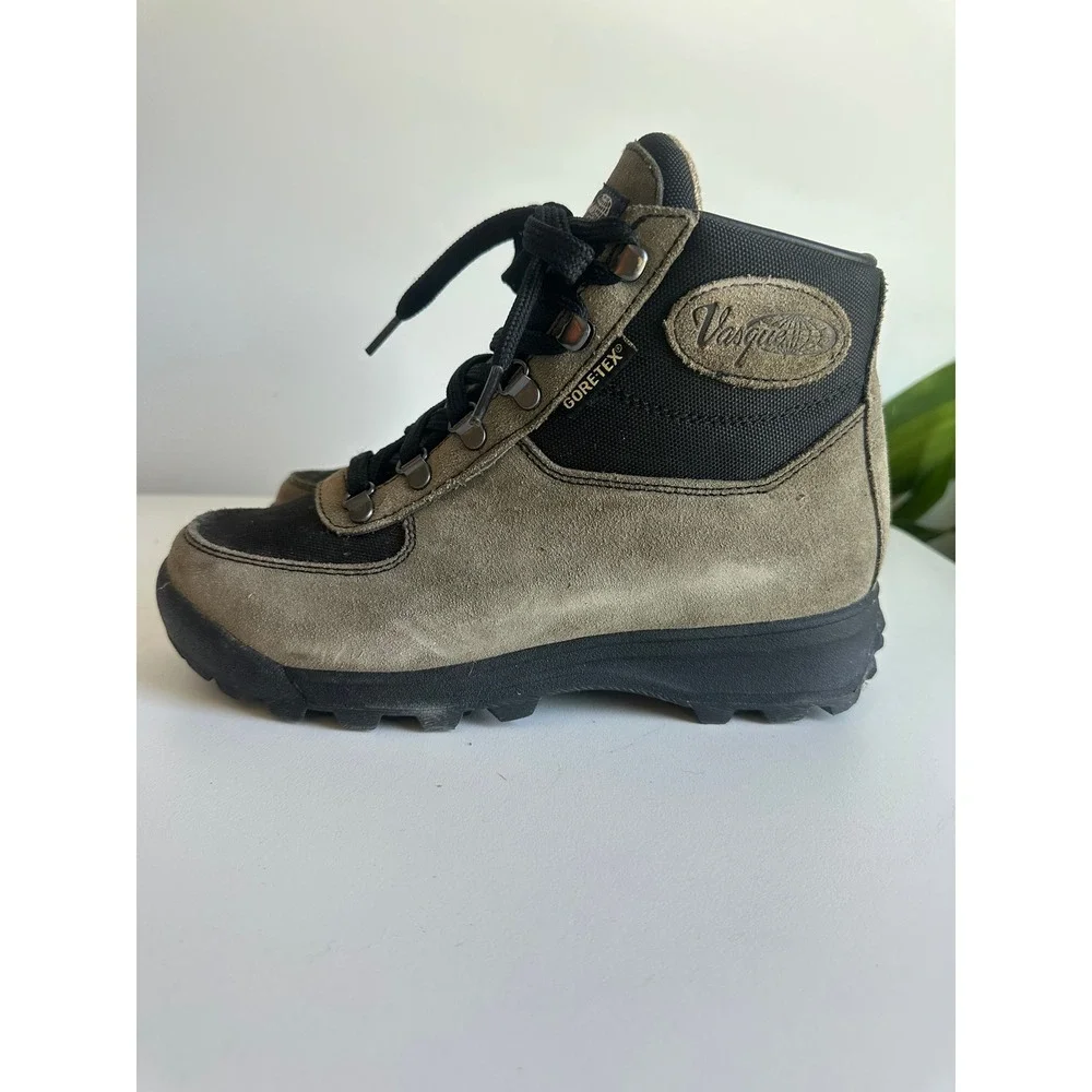 Vasque‎ 7122M Mens Hiking Boots Olive Green Suede Lace Up Size 7.5M EU 40